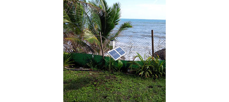 One of the 15 Cairnet stations installed in Martinique in September 2015