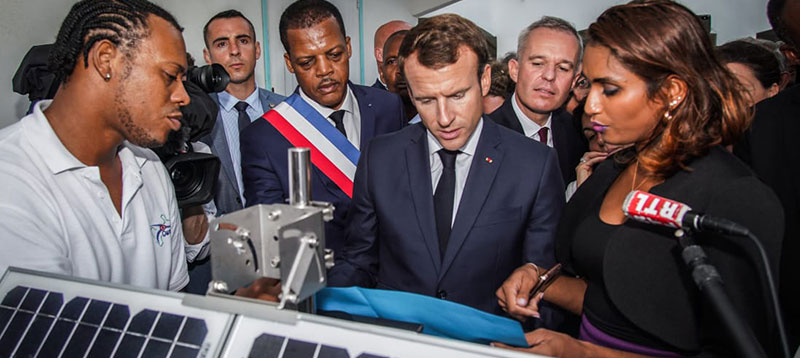 The inauguration of the Cairpol network of Gwadair by President MACRON