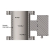 Mass flow measurement for dry bulk solids